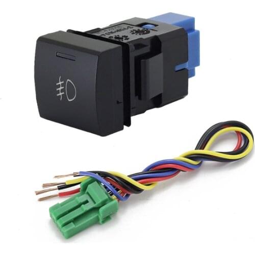 1PC Front Fog Light After Fog Light radar Spotlight Tailgate music audio Switch Button For Toyota Ralink 19-21