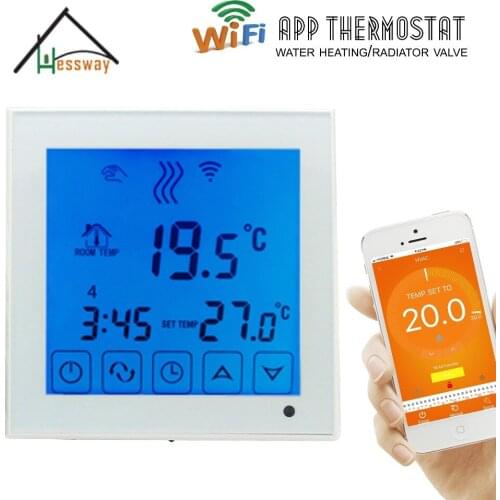 6+1 programmable EU heating thermostat wifi water heating radiator wifi thermostat temperature controller