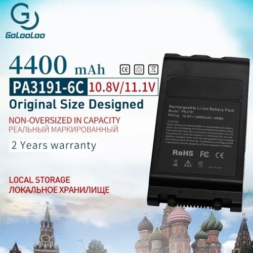 4400 mAh Laptop Battery PA3191U PA3191U-4BRS PA3191U-5BRS PA3191U-5BAS For Toshiba Portege M200 M205 M400 M405 M700 M750-0S7