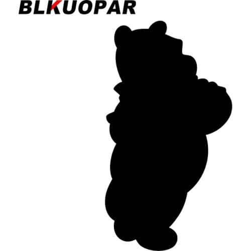 BLKUOPAR for Winnie the Pooh Car Stickers Vinyl Decals Air Conditioner Windshield JDM Accessoires Sunscreen Custom Printing