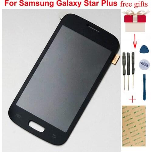 For Samsung Galaxy Star Plus GT S7260 S7262 Full Digitizer Touch Screen Glass Sensor + LCD Display Panel Module Monitor Assembly