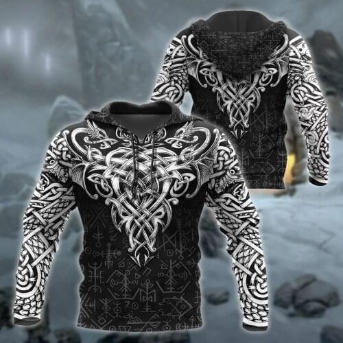 Celtic Tattoo Art 3D All Over Printed Unisex Deluxe Hoodie Men Sweatshirt Streetwear Zip Pullover Casual Jacket Tracksuit-6677