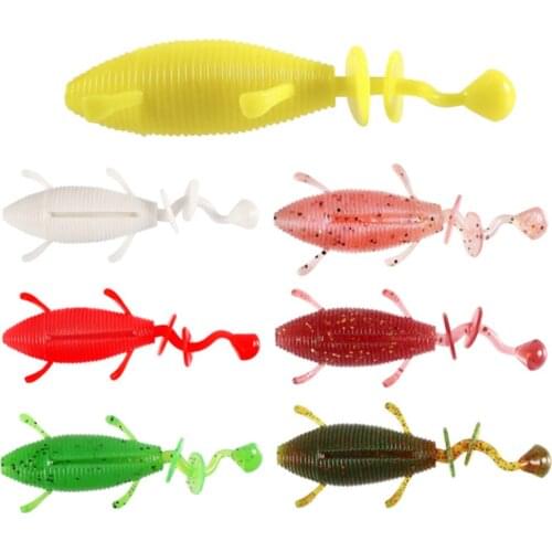 3pcs Newest Larva Fishing Worm Lure Softbait 9cm 11g TPR Leurre Peche Shad Pike Silicone Baits Trout Worm Wobblers Swimbait