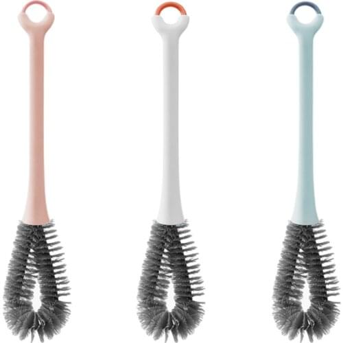 Kitchen Long Handle Brush Flexible Bottle Thermos Cleaning Brush Kitchen Thermos Teapot Cleaner Baby Bottle Brushes Tools