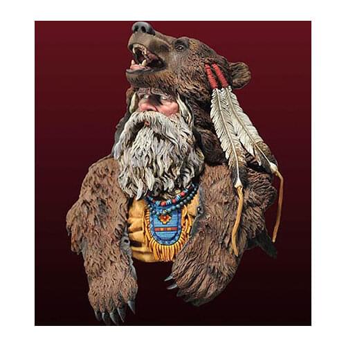 1/10 Scale Resin Bust Bear Man