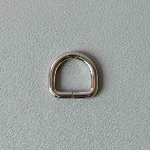1Pcs Metal Non-Welded D Ring For 15mm Webbing Dog Collar Adjustable Buckles Backpacks Straps Bags Collar DIY Accessories