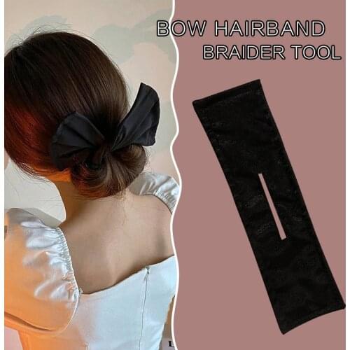 Fashion Hair Bands Women Summer Knotted Wire Headband Solid Hairpin Braider Maker Easy To Use DIY Accessories