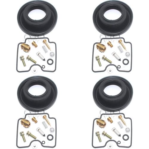 4set for FZS 600 Fazer 1998-2003 FZS 600 Motorcycle carburetor repair kit floating needle seat parts