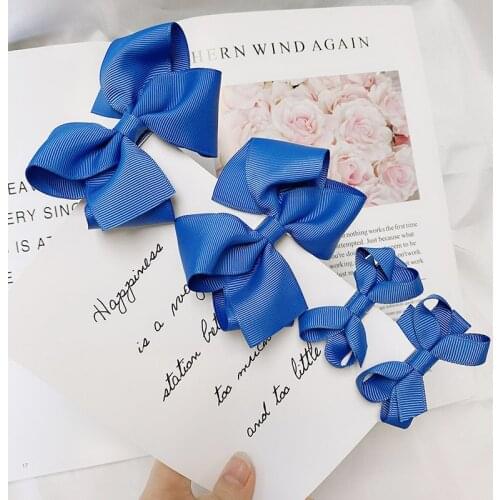 2021 New Fashion Two-piece Set Mother Mother Baby Child Baby Girl Bow Hairpin Accessories Parent-child Sister Family Headdress