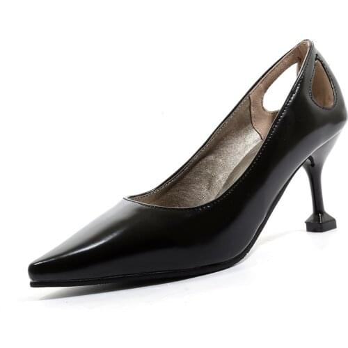 Spring new single shoes with cat with pointed 32-2019 suncoo 48 size code lighter shoes wet