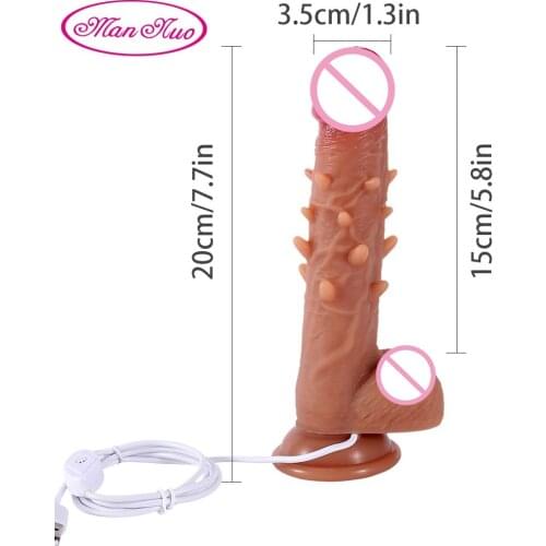 New Realistic Vibrating Spiked Dildo Big Dildo Flexible Penis Dick with Suction Cup Adult Erotic Sex Toys for Woman Masturbation