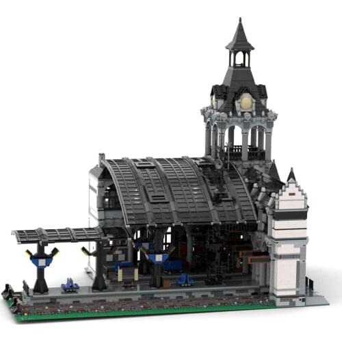 Ship within 18 days)12474Pcs MOC-37719 European Railway Station with Cover Bricks (Designed by Das_Felixle)