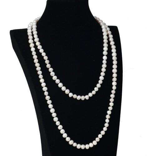 Natural white pearls making for elegant Freshwater pearls shell Necklace making for elegant ladies women party gifts