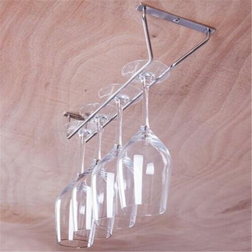 Stainless Steel Wine Rack Glass Holder Hanging Bar Hanger Shelf Home