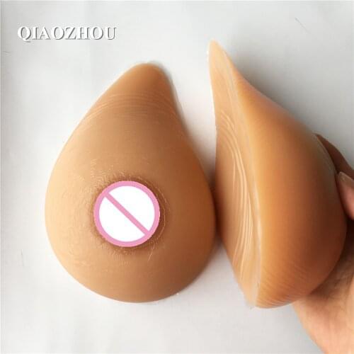 600g B cup crossdresser silicon breasts brown color drag queen false form boob prosthesis