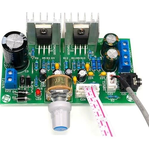 SOTAMIA TDA2030 Power Amplifier Audio Board 15Wx2 Stereo Mini Amp AC/DC 12V TDA2030A Sound Amplifiers Speaker Home Theater DIY