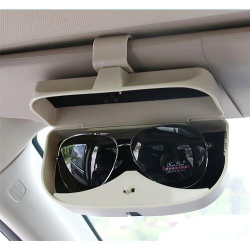 Car-Styling,Universal Car Sun Visor Glasses Box Sunglasses Storage Holder glass case for VOLKSVAGEN POLO GOLF GTI SCIROCCO
