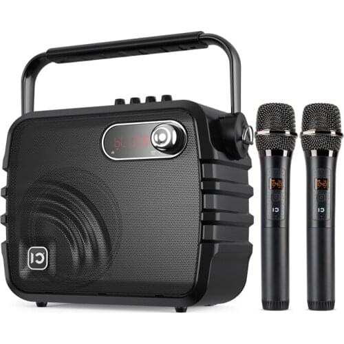 UHF Wireless Bluetooth Karaoke Speaker, SHIDU K3 Portable Indoor/Outdoor 40W Full Volume Wireless Amplifier