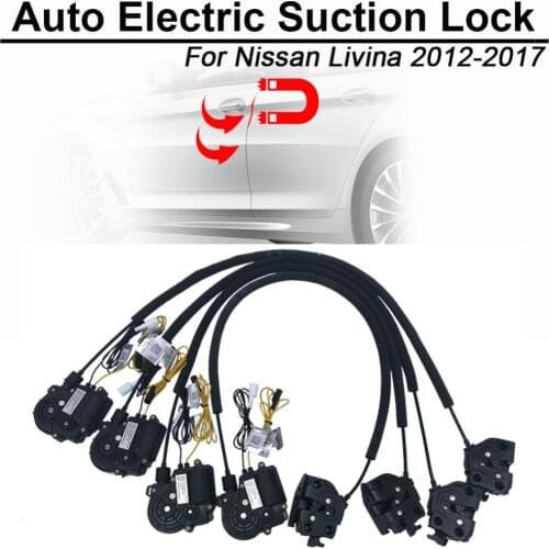 CARBAR Smart Auto Car Electric Suction Door Lock for Nissan Livina Automatic Soft Close Super Silence Self-priming Door
