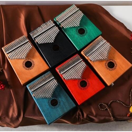 High Quality Thumb Piano 17-Key Mahogany Thumb Musical Instrument African Finger Piano 21-Key Mahogany Musical Instrument
