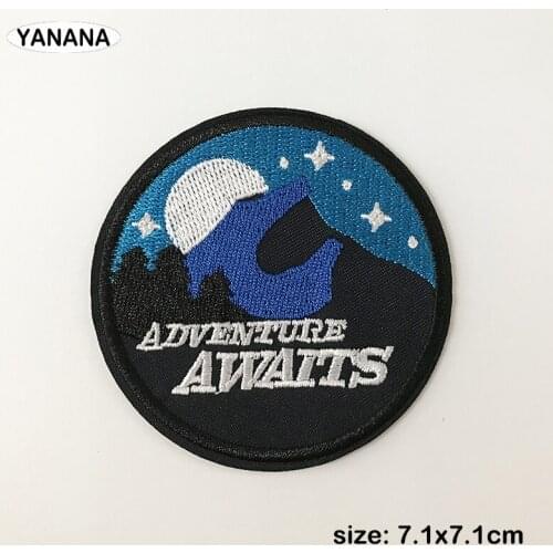 High-quality landscape embroidery with badges Iron on Patches for Clothing DIY Hobby collection