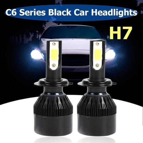 2pcs C6 LED Car Headlight Bulb H1 H3 H4 H7 H11 9005 9006 9-32V 36W 6500K 8000LM LED COB Lights Auto Headlamp Kit