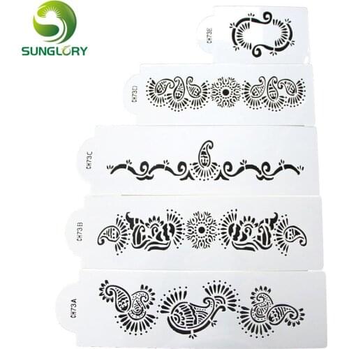 5PCS/SET Baking Animal Shape Cake Stencil Cake Decoration Stencil Template Mold Fondant Cake Decorating Tools Kitchen Bakeware