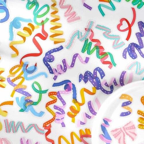 8packs/LOT ribbon collection manual series stationery sticker Creative decoration DIY PET sticker