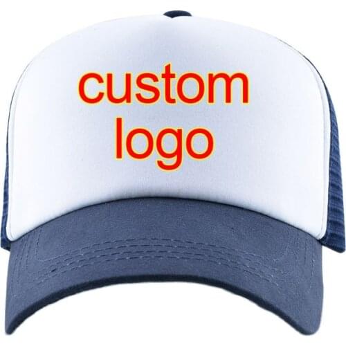 Quick Custom Logo Baseball Cap Men Women Summer Mesh Hat Couple High Quality DIY 1PC Blank Customized Design Snapback Hats