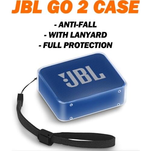 JBL GO 2 Case for Jbl Go2 Original Portable TPU Speaker Case waterproof transparent Case With Free Hand Strap