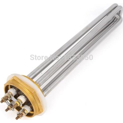 3U Shaped 10mm Bar Dia Electric Heating Water Heater Element AC380V 9000W
