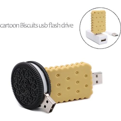 USB stick cartoon Biscuits pen drive 4G 8GB 16GB 32GB 64G cute Oreo model memory stick u disk Personalized gift pendrive cle usb