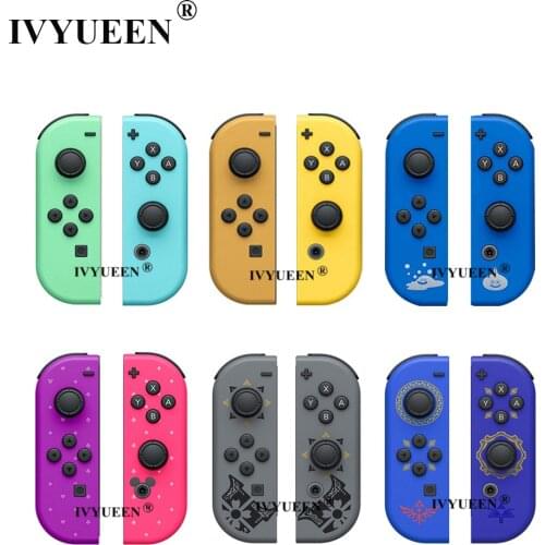 IVYUEEN for Nintendo Switch NS JoyCon Joy Con Controller Replacement Housing Shell Case Sword Animal Cover with SR SL Buttons