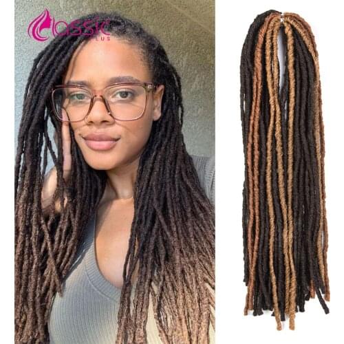 Classic Plus Hair Extensions Dreadlocks Highlight Bundles 20 Inch Blonde Synthetic Hair Bundles For Women Afro Natural Lock