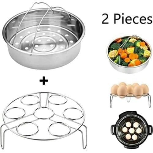 Rice Cooker Flash Pot Accessories Egg Rack Steamer Basket Set W 8.85 Inches X H 2.36 Inches