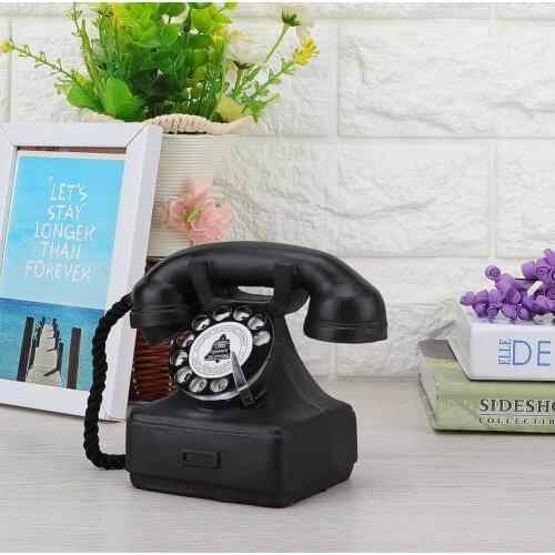 Vintage Retro Antique Phone Landline Telephone Home Desk Decor Ornament Photograph Props Desk Decoration