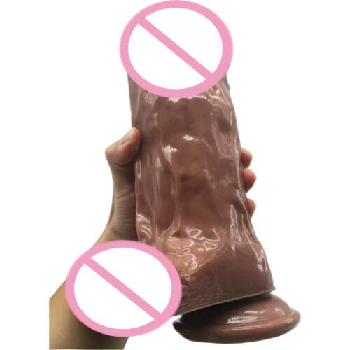 AMABOOM 8.5cm Super Huge Dildos Strapon Thick Giant Realistic Dildo Anal Butt with Suction Cup Big Soft Penis Sex Toy For Women