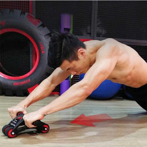 Arms ABS Abdominal Wheel Push-Pull Motion Exercise Equipment Strengthen Muscle Trainer For Back Belly Indoor Fitness Accessories