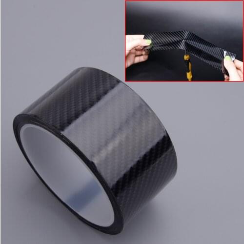 Universal 3M Carbon Fiber Style Car Body Door Bumper Sill Scuff Anti Scratch Protector Cover Sticker Strip Plastic