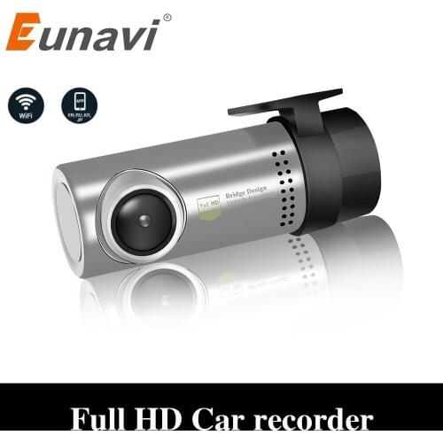 Eunavi Car DVR APP 1080P HD 360degrees Ro Night Vision Car Camera Recorder WiFi Dash Cam