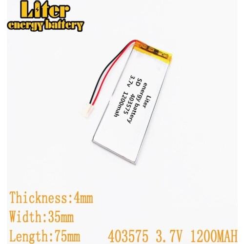 XHR-2P 2.403575 3.7V 1200MAH polymer battery 484251 story machine driving recorder