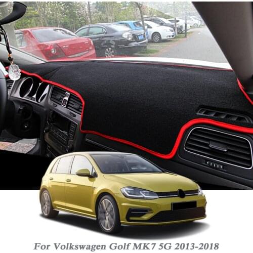Car Styling Dashboard Protective Mat Shade Cushion Pad Rose Carpet Mat For Volkswagen Golf 7 MK7 5G 2013-2018 RHD&LHD Accessory