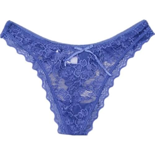 1PCS Sexy Women Lace Thongs G-string Thong Panties Knickers Underwear Transparent Calcinha For Ladies Lingerie L XL XXL