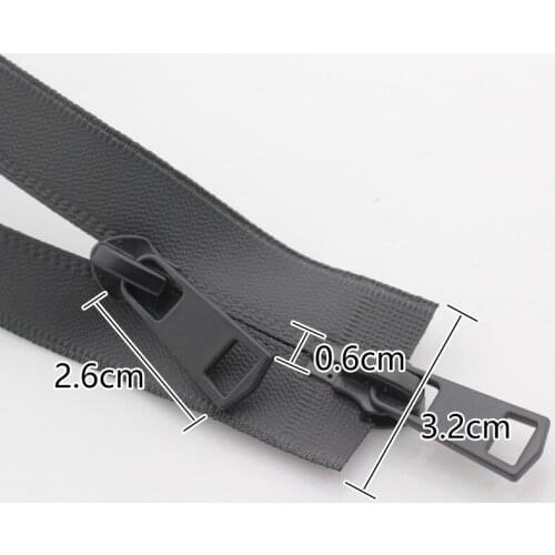 1Pc Waterproof Zippers Double Sliders Invisible Nylon Zipper Two-Way Open End Zippers For Sewing Clothing Bag Luggage