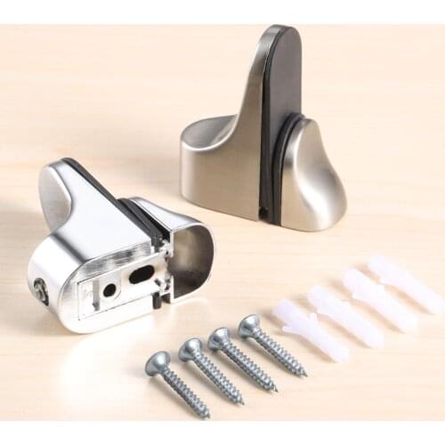 1Pc Zinc Alloy Glasses Clamp Adjustable Metal Shelf Holder Bracket Support for Glass Wood Shelves Cabinet 3-20mm Thickness Glass