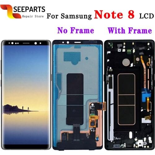 100% Tested For SAMSUNG GALAXY Note 8 LCD Note8 Display Touch Screen Digitizer Assembly Replacement For SAMSUNG Note 8 LCD