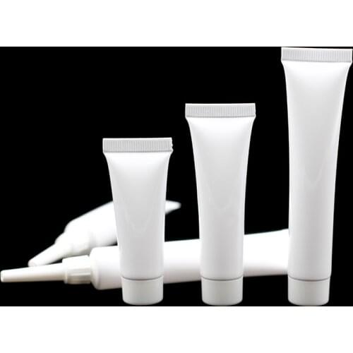 100pcs 10/15/20/30/40g/ml Medical Hemorrhoids Ointment injection/push in Soft Tube Hose Trial Sample Pack Refillable Container