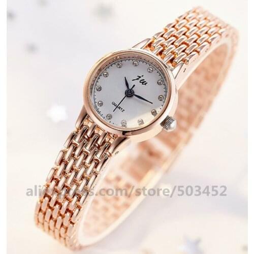 100pcs/lot 8215 Chain Bracelet Women Watch Girl Wholesale Erkek Kol Saati Simple Lady Zegarki Damskie Diamond Mujer For Women