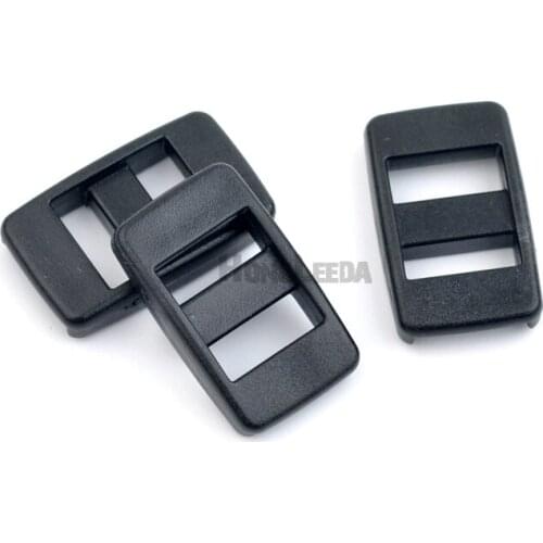 100pcs Adjustable strap buckle 11mm Mini black adjust buckles POM plastic slider TriGlide camera bag strap webbings M0105-11