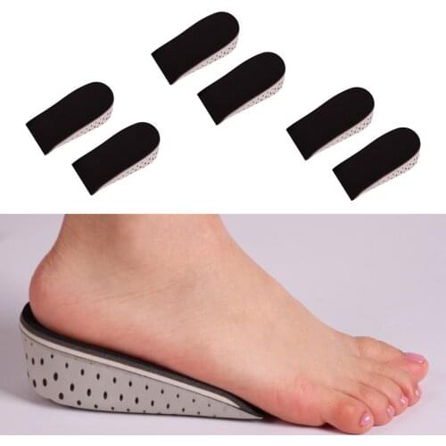 3Pairs Comfort Inner Heightening Insole Breathable Invisible Elevator Insole